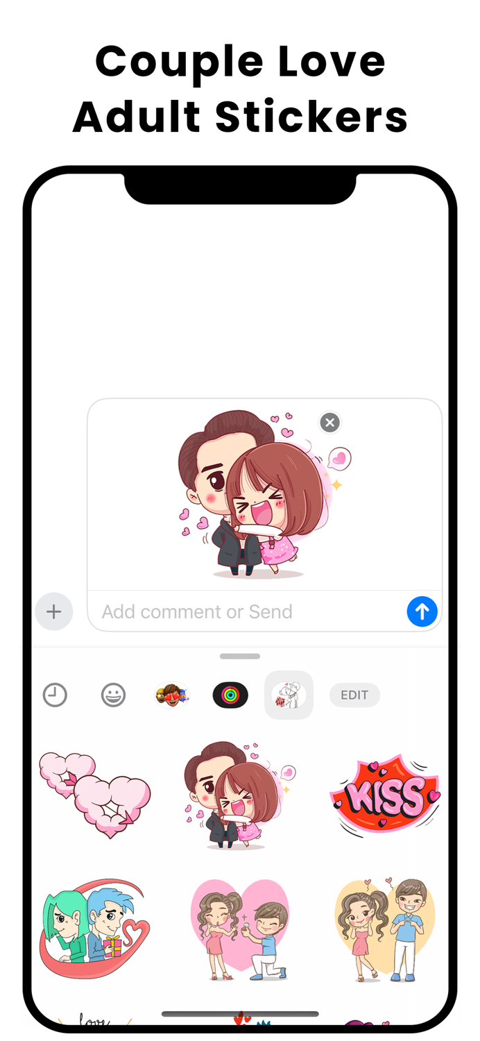 Couple Love Adult Stickers