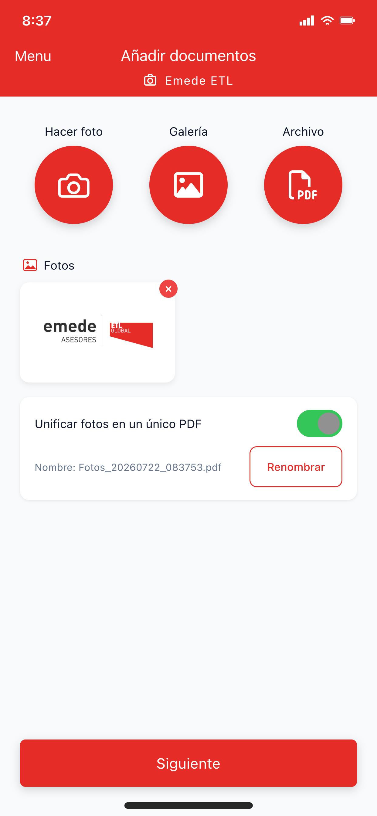 Emede ETL screenshot 4