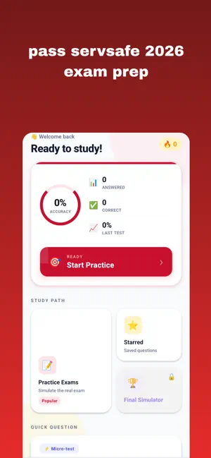 ServSafe Coach: Food Exam Prep screenshot 1
