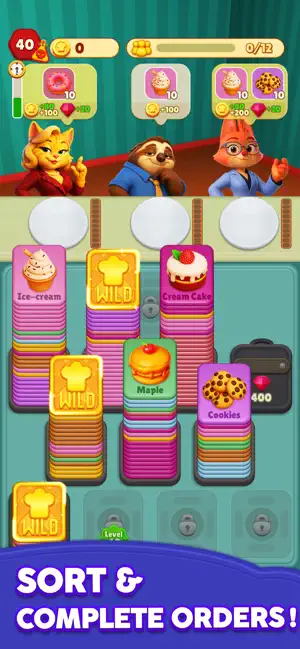 Cooking Sort: Zooworld screenshot 2