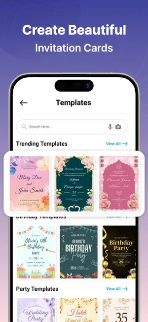 Invitation Card & Design Maker iPhone screenshot 6