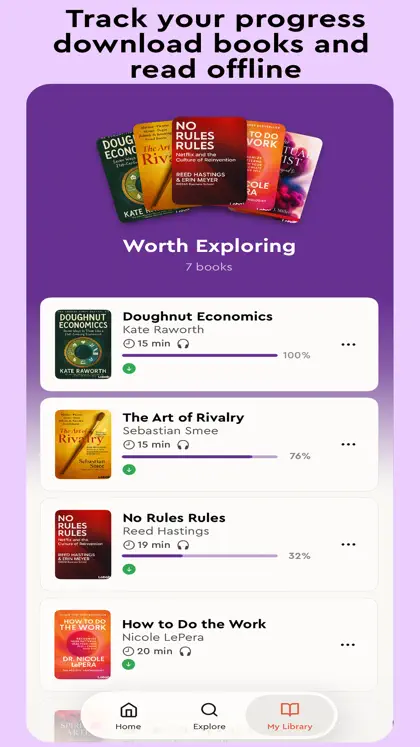 Screenshot 5 di 6 di Lobab: Book Summaries, Library
