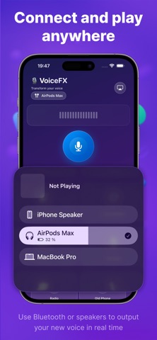 VoiceFX - Change & Share voice iPhone screenshot