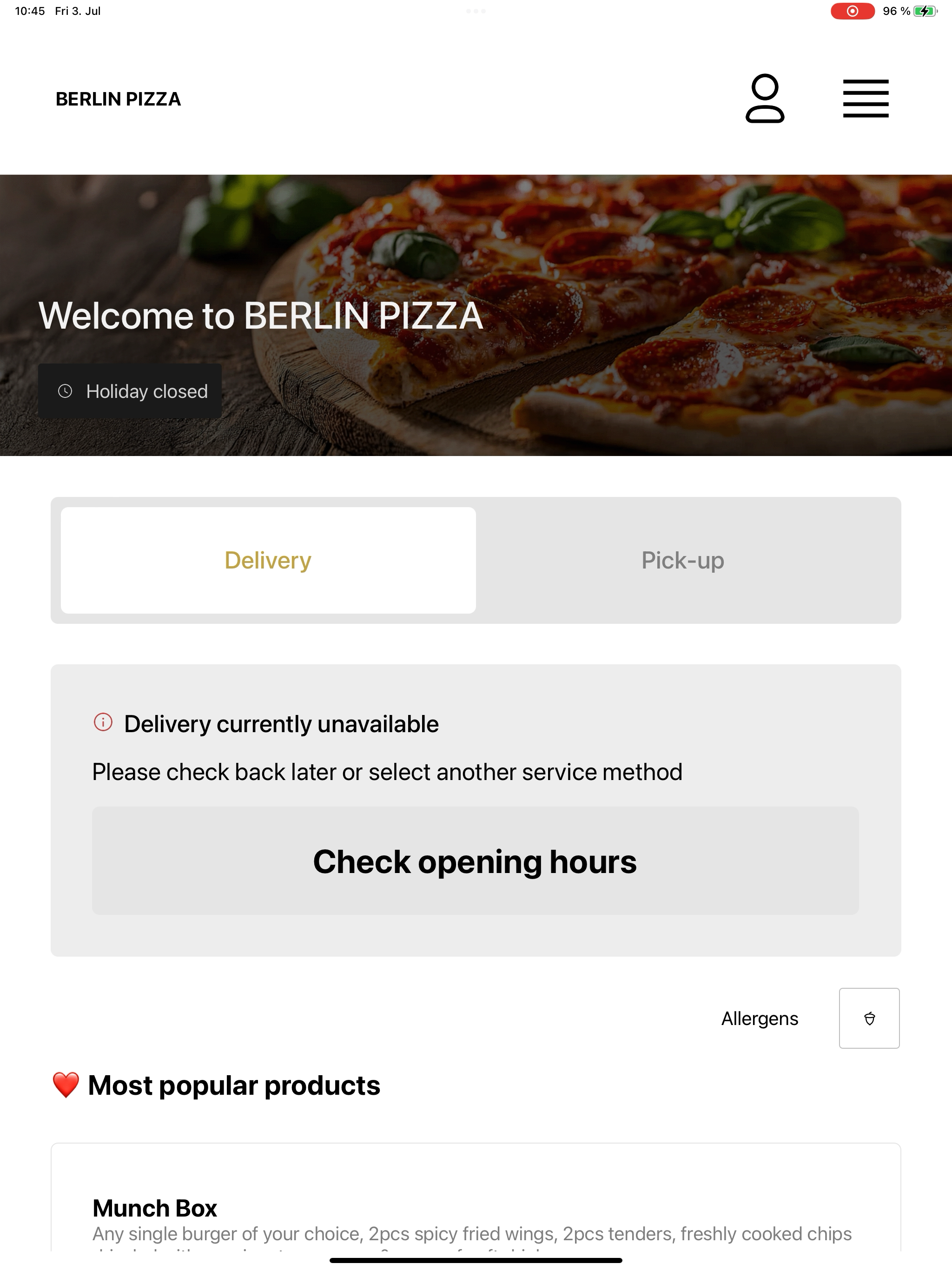 Berlin Pizza UK screenshot 14