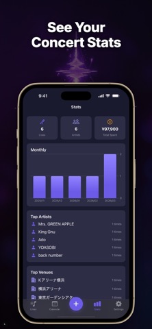 Setlist Diary - Concert Log screenshot