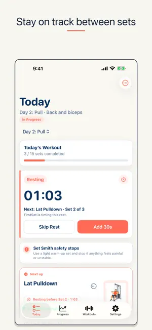 FirstSet Gym Log screenshot 4