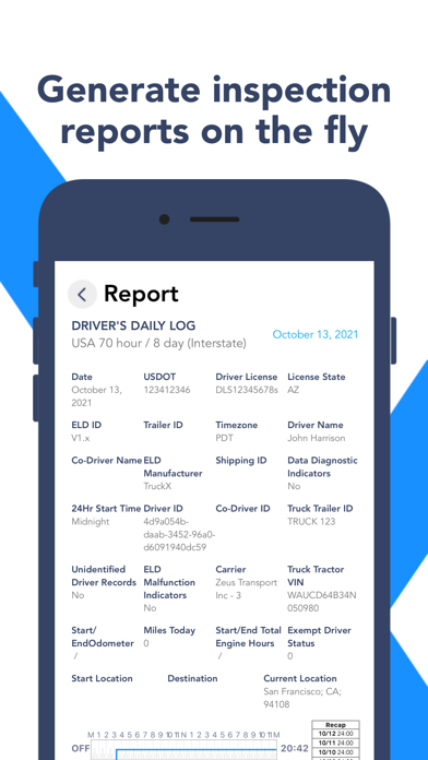 TruckX - Electronic Logbook Screenshot