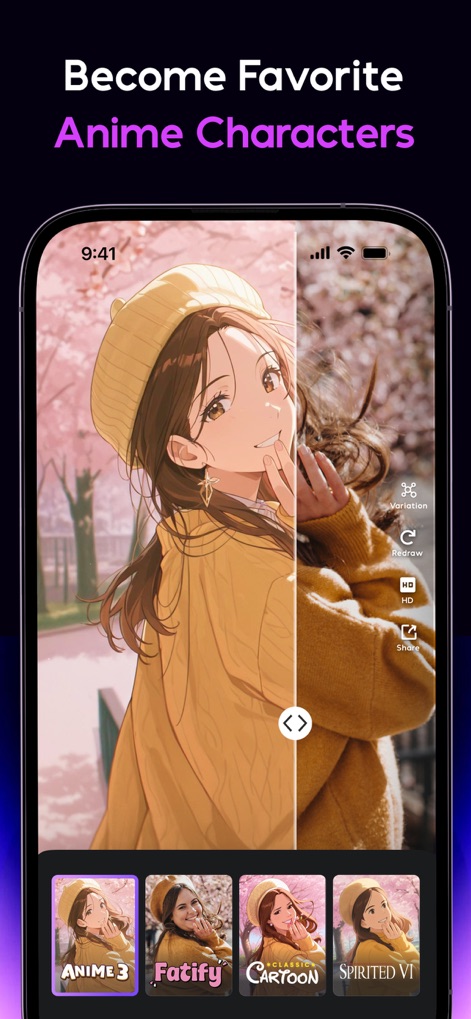 AI Mirror: AI Photo Editor - Anime Character Fusion