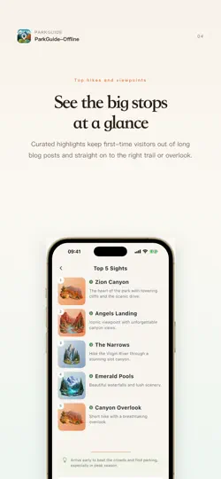 Screenshot von ParkGuide-Offline auf dem iPhone 1