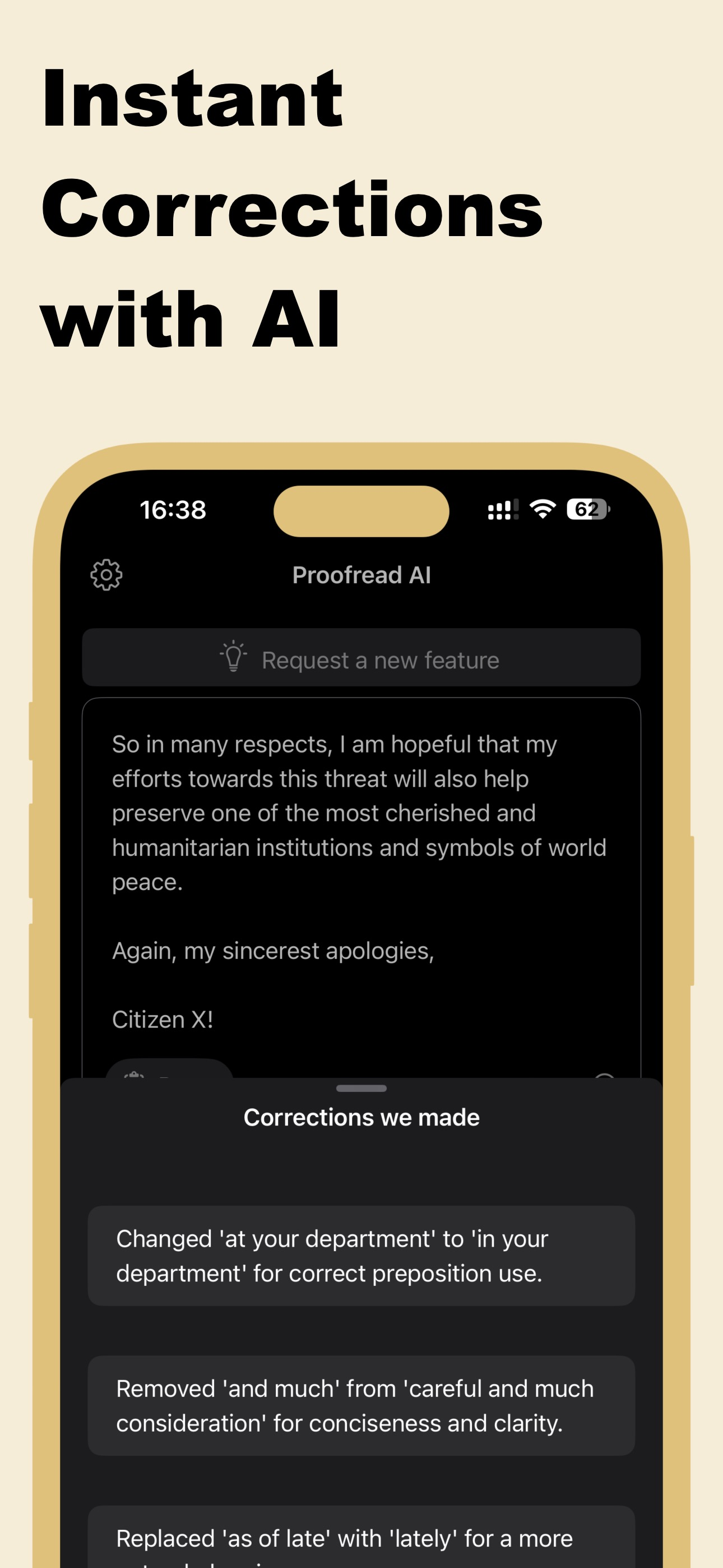 AIDA: Grammar Check Corrector screenshot 4
