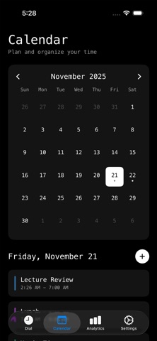 Dialed: Radial Day Planner Screenshot 6 of 8