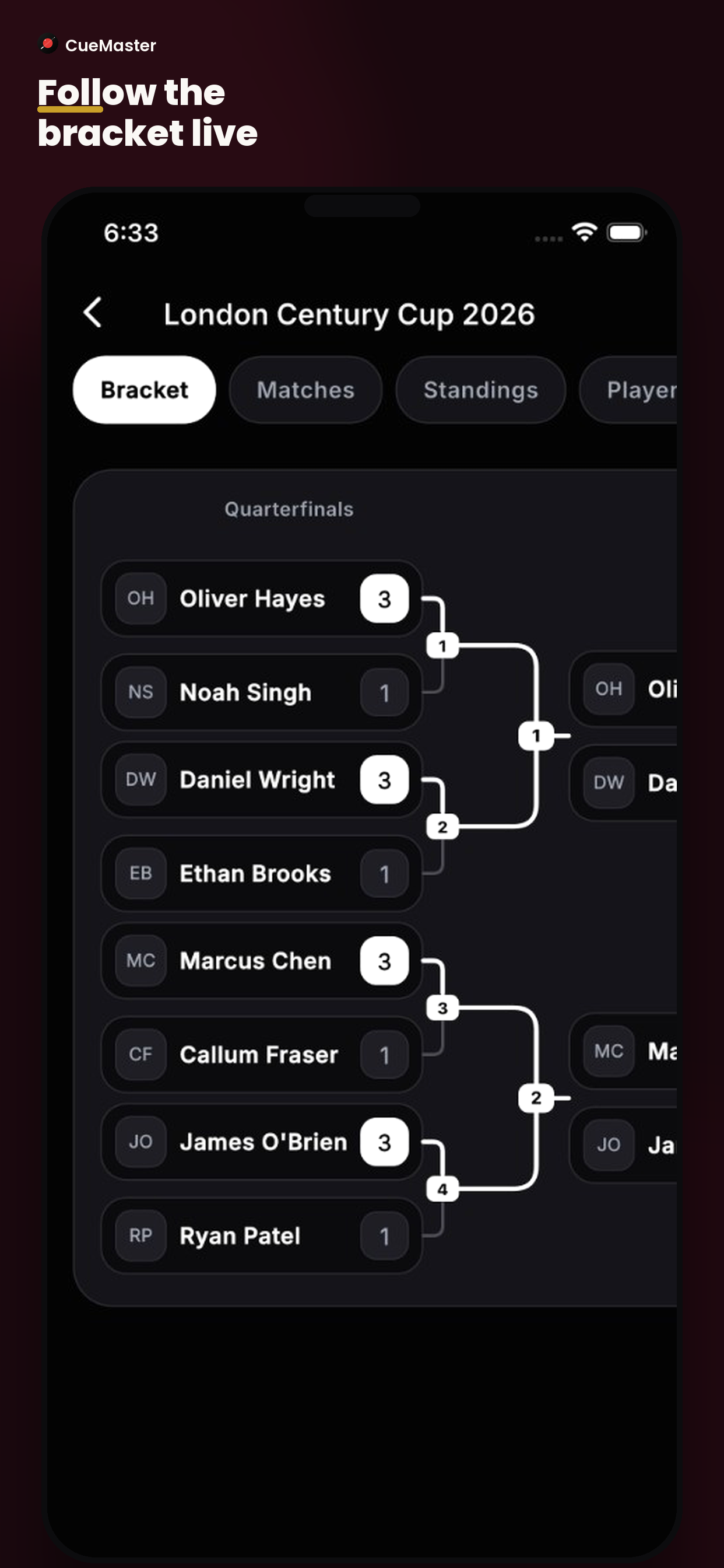 CueMasters: Cue Sports Network screenshot 3