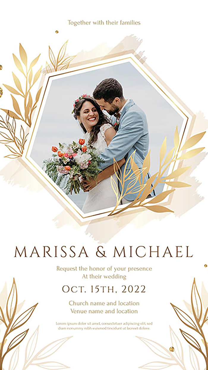 Wedding invitation maker .