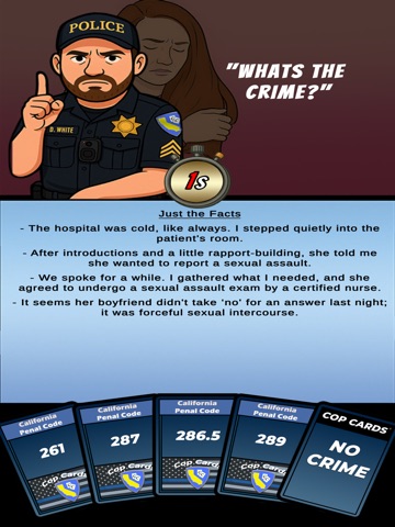 Cop Cards California APE iPad screenshot