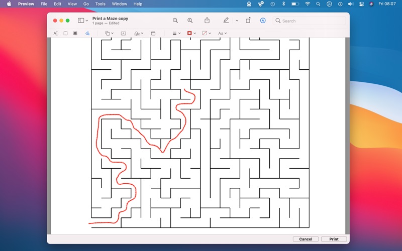 Screenshot #3 pour Print a Maze