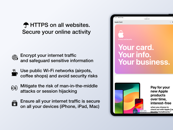 HTTPS Only for Safari iPad app afbeelding 1