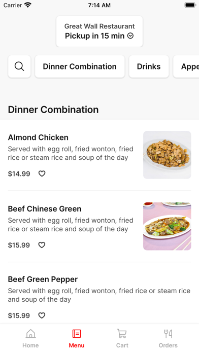 Great Wall To Go iPhone screenshot 1 - Food & Drink app