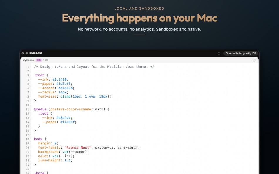 #6. Syntax Look (macOS) Ved: Tent Studios
