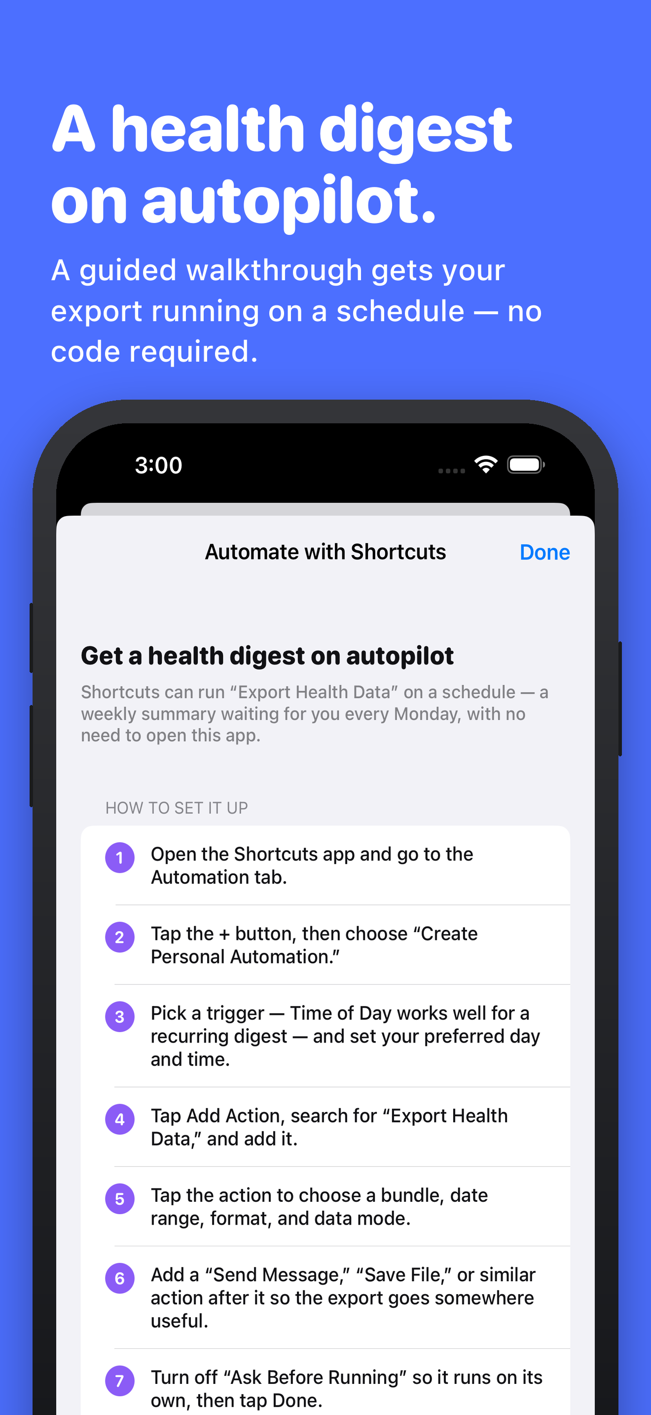 Health AI Exporter screenshot 4