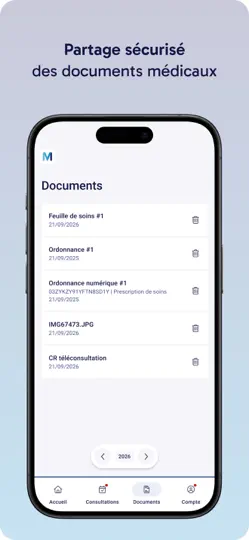 Capture d'écran de Medaviz – Téléconsultation sur iPhone 4