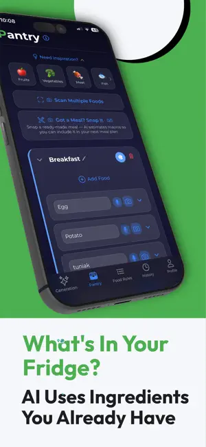 Qedamio - Fitness Meal Planner screenshot 2