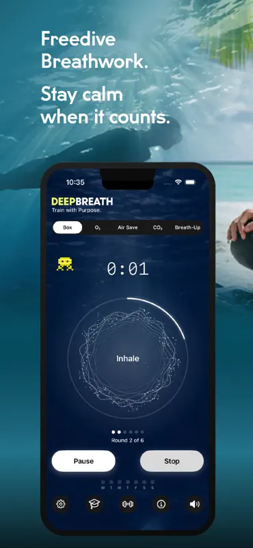 DeepBreath: Apnea & CO2 Tables screenshot 1 of 5