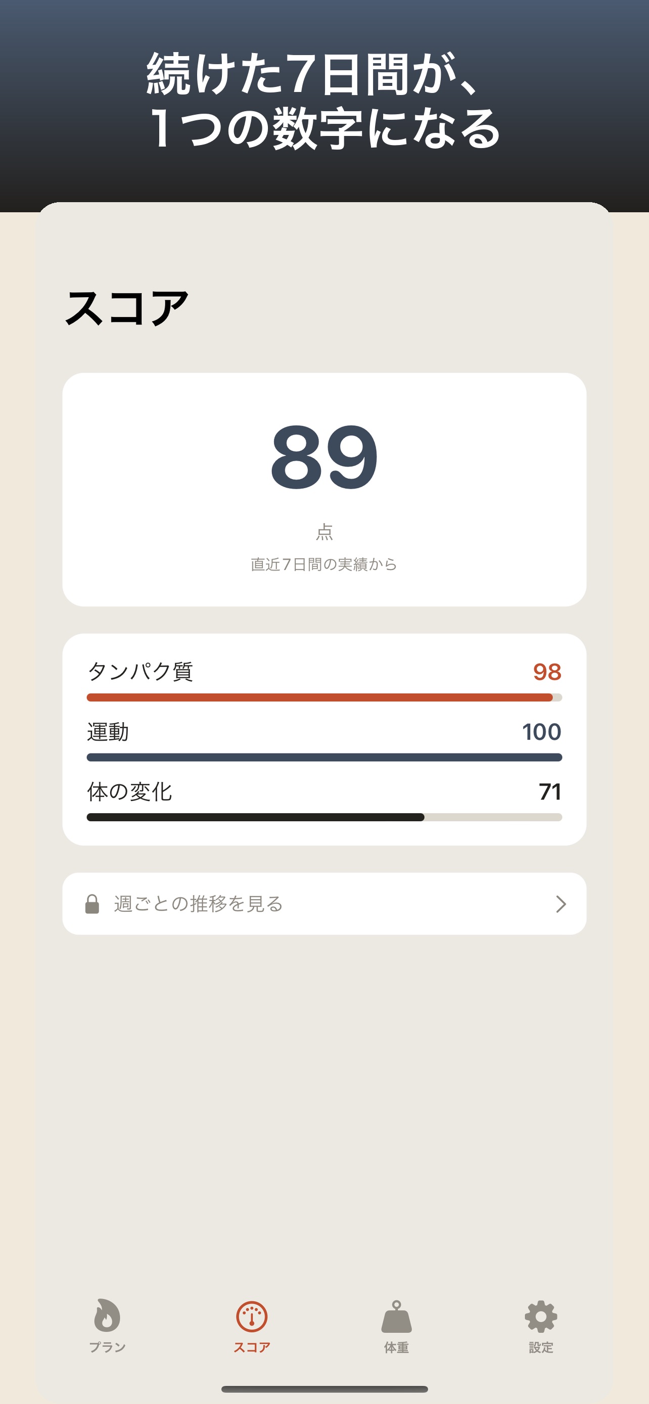 Screenshot 2 of MuscleScore - タンパク質と筋トレ
