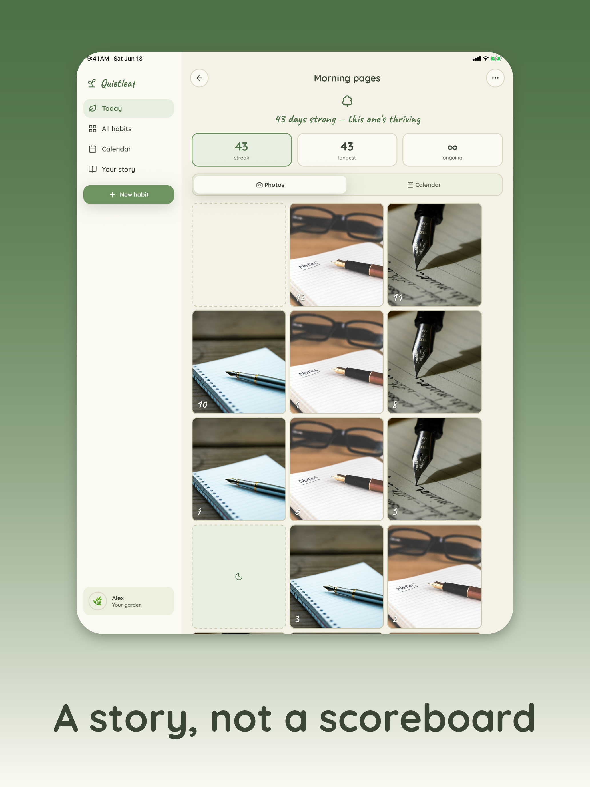 Quietleaf: Habit Journal screenshot 12