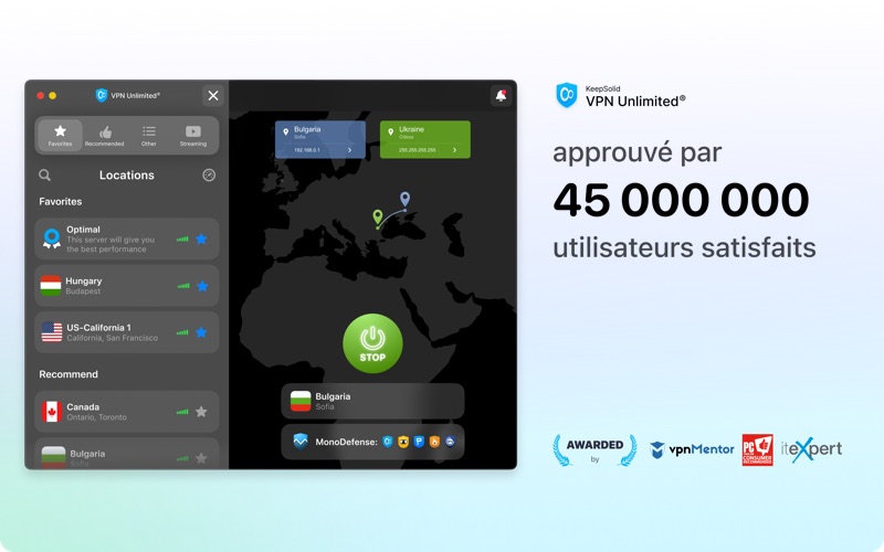 Screenshot #1 pour VPN Unlimited by KeepSolid