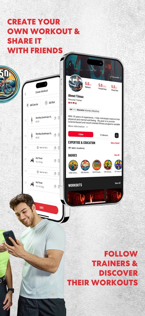 MAC+: Gym & Home Workouts - Health & Fitness App | MWM