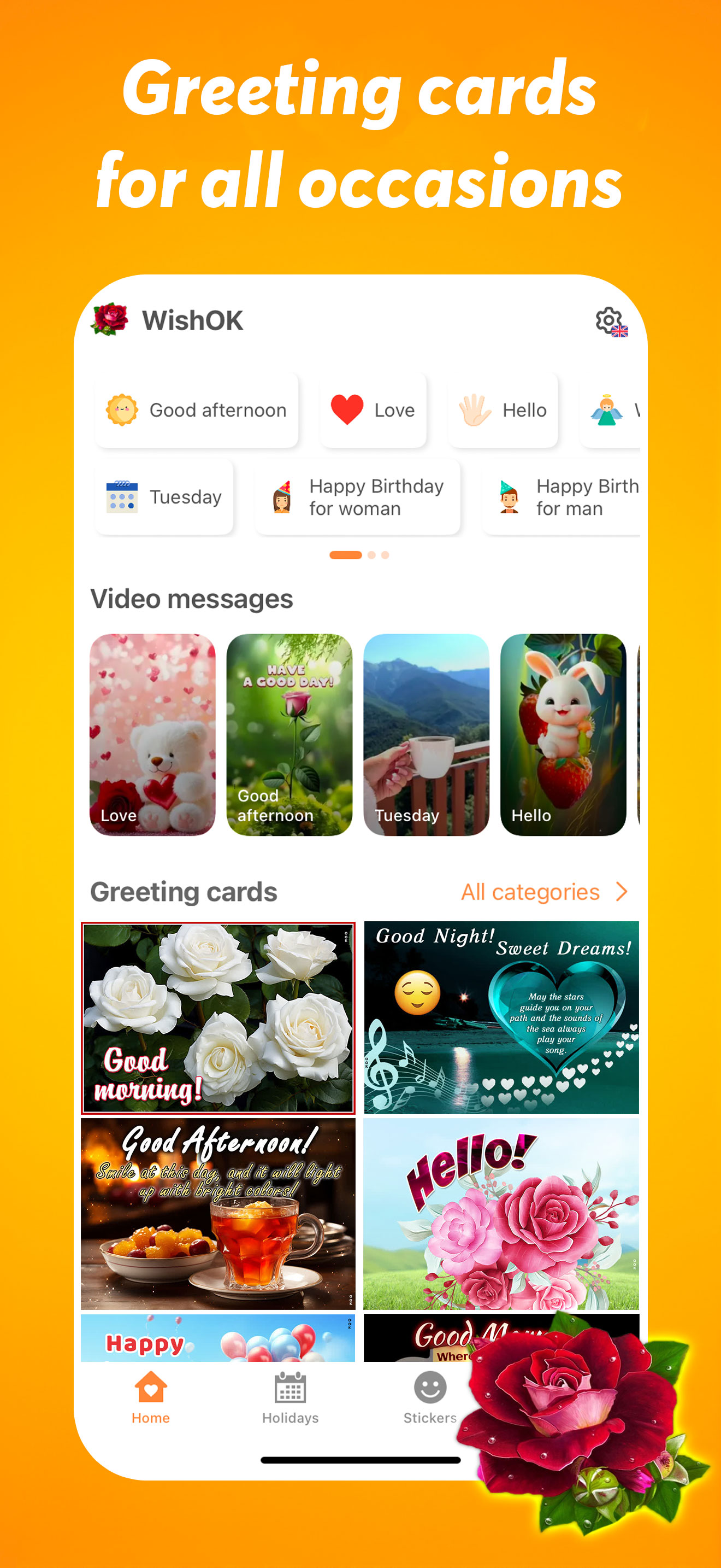 WishOK: Love message, stickers