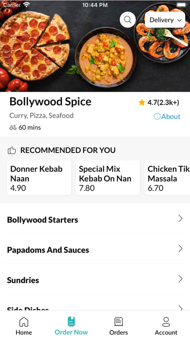 Bollywood Spice Droylsden. Screenshot