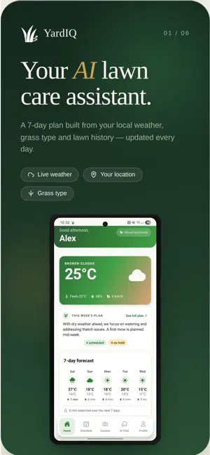 YardIQ: Lawn care Assistant screenshot 1