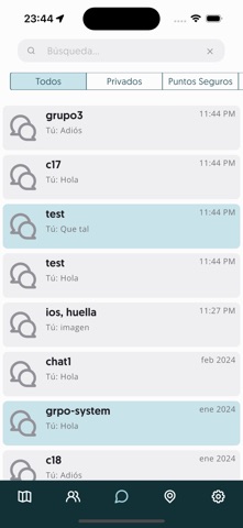 Puntos Seguros App screenshot