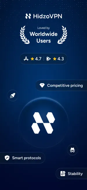 HidzoVPN: Fast & Safe VPN screenshot 1