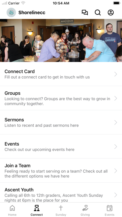 Shoreline Community Church iPhone screenshot