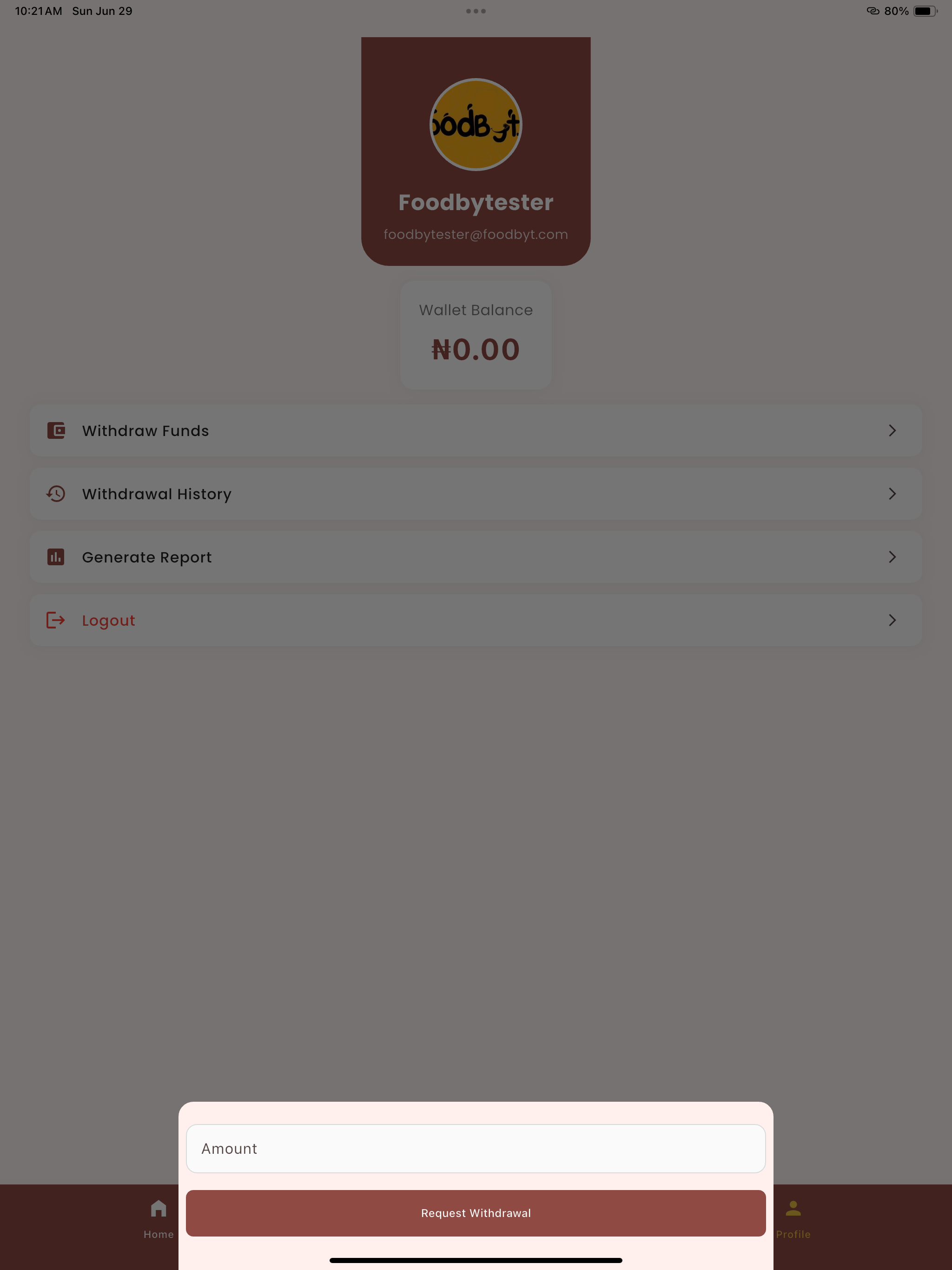 Foodbyte Vendor screenshot 9