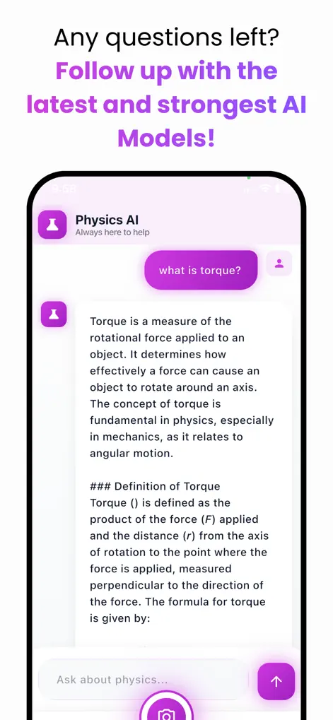 Physics AI - Homework Solver - Education App | MWM