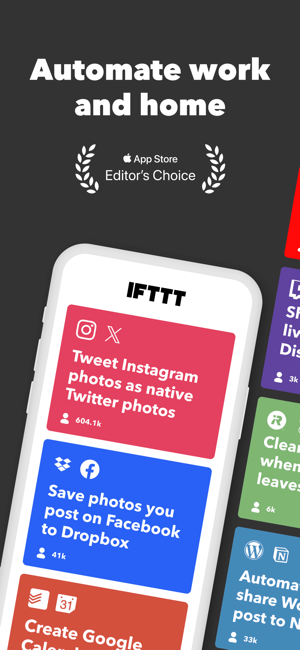 IFTTT - Automatisierung Screenshot