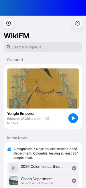 WikiFM - Encyclopedia Radio screenshot 2