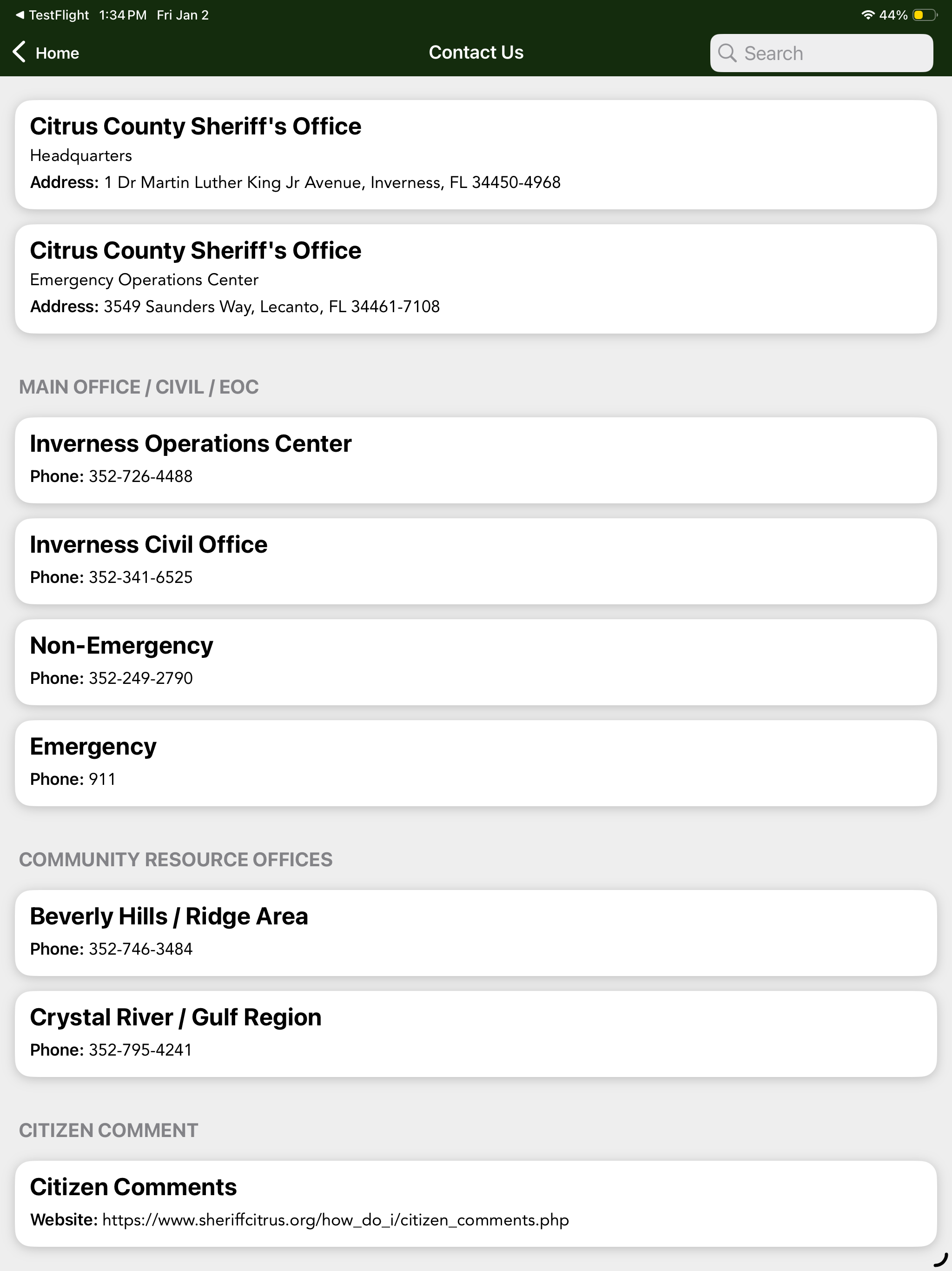 Citrus County Sheriff's Office