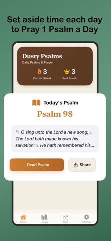 Dusty Psalms - 1 Psalm a Day screenshot