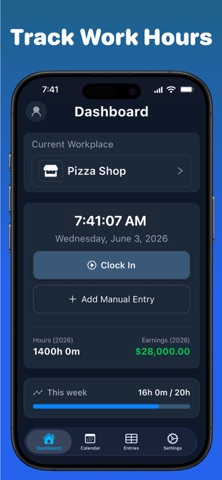 Work Hours Tracker: Time Clock Screenshot 1 of 10