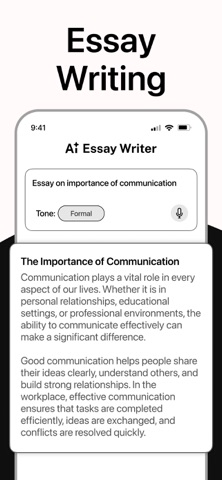 AI Writer: Story Essay Email iPhone screenshot