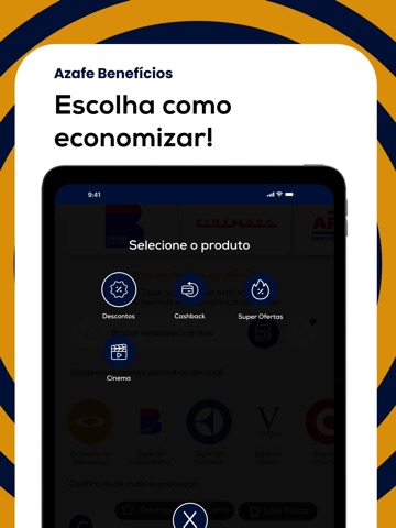 Azafe Benefícios iPad screenshot
