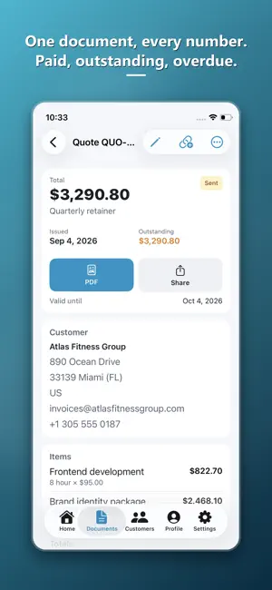 Workio - Quotes, Invoices, PDF screenshot 3