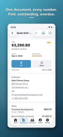 Workio - Quotes, Invoices, PDF Screenshot 3 of 10