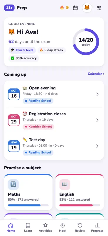11+ Prep: Practice & Revision screenshot 1 of 8
