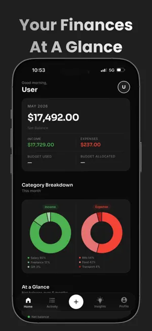 Expense Tracker - MoneeAI screenshot 1