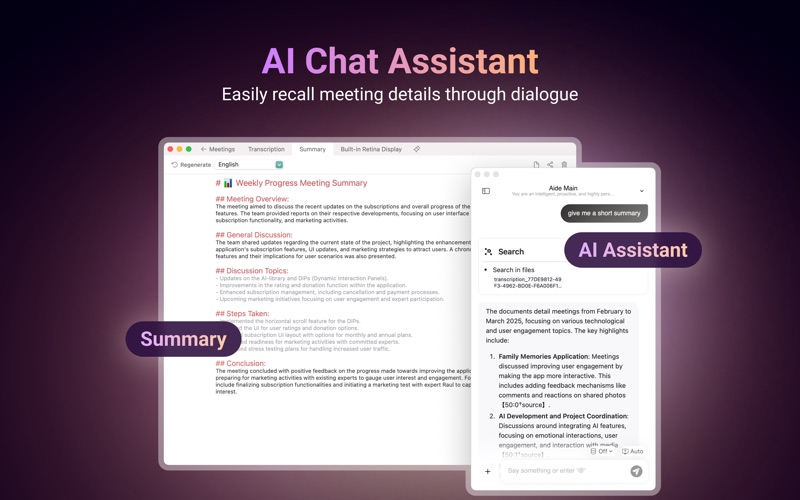 AideAI: Personal AI Assistant iPhone screenshot
